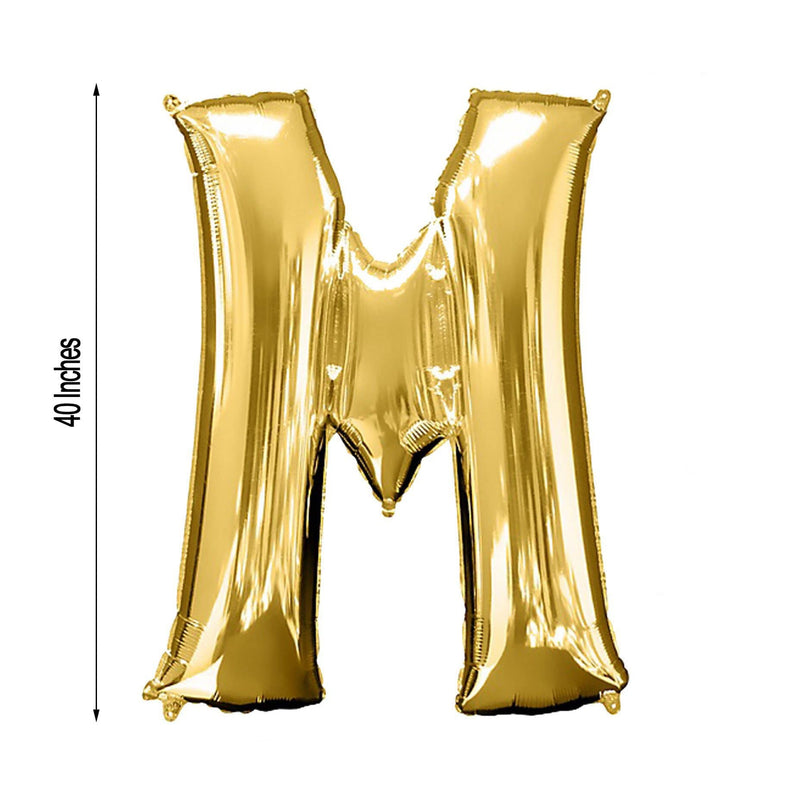 40" Mylar Foil Balloon - Gold Letters