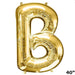 40" Mylar Foil Balloon - Gold Letters BLOON_40G_B