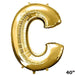 40" Mylar Foil Balloon - Gold Letters BLOON_40G_C