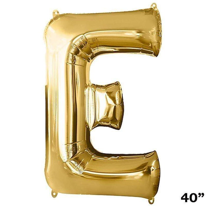 40" Mylar Foil Balloon - Gold Letters BLOON_40G_E