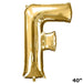 40" Mylar Foil Balloon - Gold Letters BLOON_40G_F