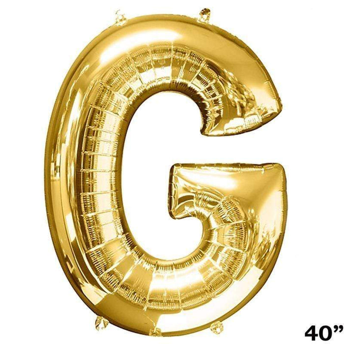 40" Mylar Foil Balloon - Gold Letters BLOON_40G_G