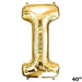 40" Mylar Foil Balloon - Gold Letters BLOON_40G_I