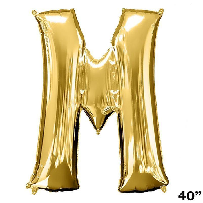 40" Mylar Foil Balloon - Gold Letters BLOON_40G_M