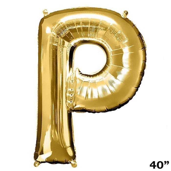 40" Mylar Foil Balloon - Gold Letters BLOON_40G_P