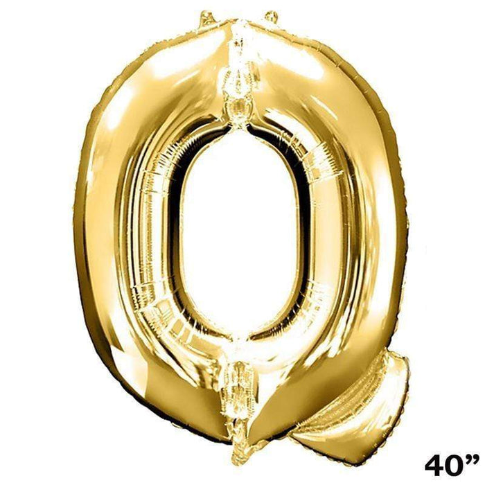 40" Mylar Foil Balloon - Gold Letters BLOON_40G_Q