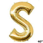 40" Mylar Foil Balloon - Gold Letters BLOON_40G_S