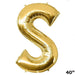 40" Mylar Foil Balloon - Gold Letters BLOON_40G_S