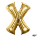 40" Mylar Foil Balloon - Gold Letters BLOON_40G_X