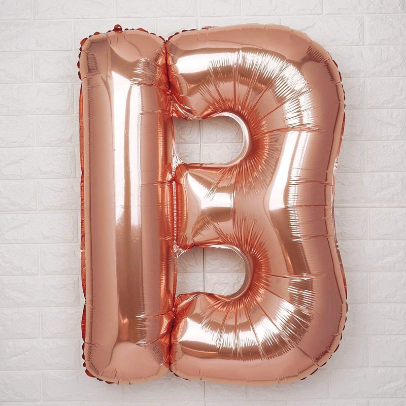 40" Mylar Foil Balloon - Rose Gold Letters
