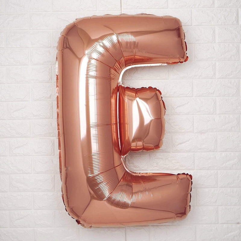 40" Mylar Foil Balloon - Rose Gold Letters