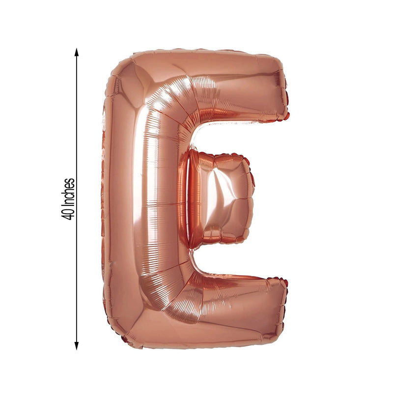 40" Mylar Foil Balloon - Rose Gold Letters