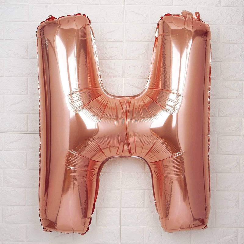 40" Mylar Foil Balloon - Rose Gold Letters
