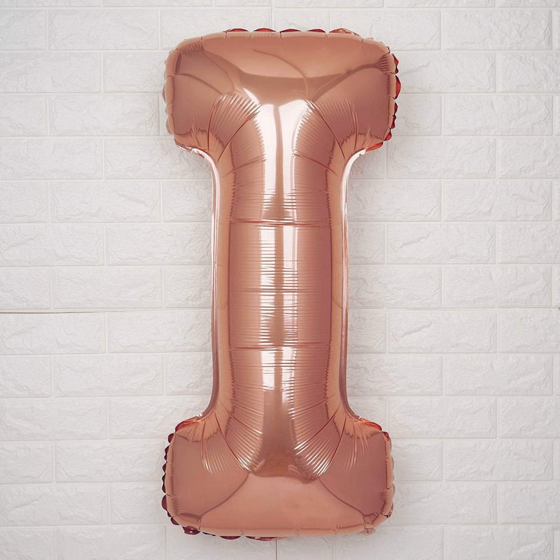 40" Mylar Foil Balloon - Rose Gold Letters