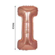 40" Mylar Foil Balloon - Rose Gold Letters