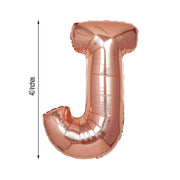 40" Mylar Foil Balloon - Rose Gold Letters