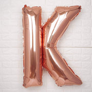 40" Mylar Foil Balloon - Rose Gold Letters