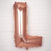 40" Mylar Foil Balloon - Rose Gold Letters
