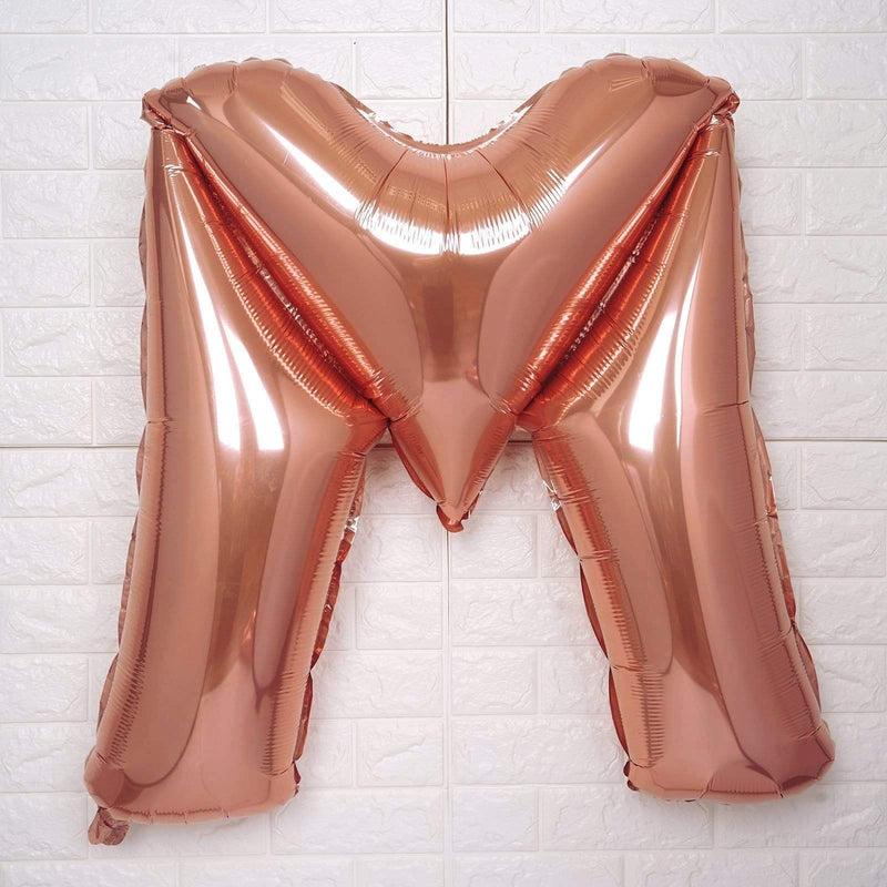 40" Mylar Foil Balloon - Rose Gold Letters