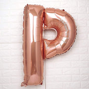 40" Mylar Foil Balloon - Rose Gold Letters