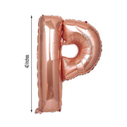 40" Mylar Foil Balloon - Rose Gold Letters