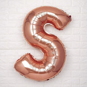 40" Mylar Foil Balloon - Rose Gold Letters