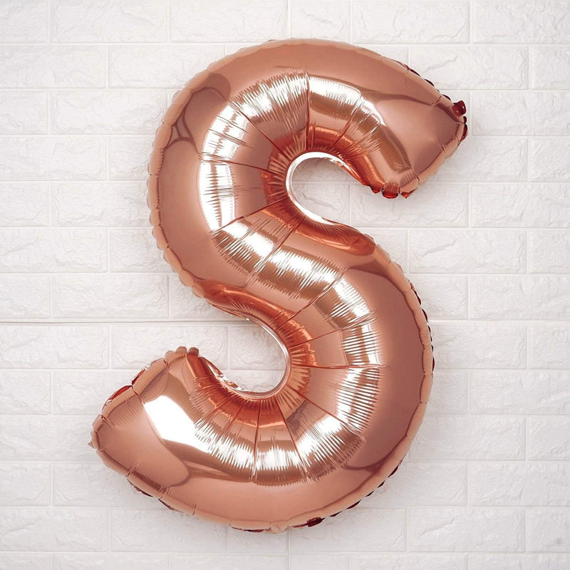 40" Mylar Foil Balloon - Rose Gold Letters