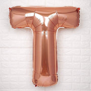 40" Mylar Foil Balloon - Rose Gold Letters