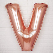 40" Mylar Foil Balloon - Rose Gold Letters