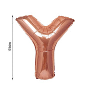 40" Mylar Foil Balloon - Rose Gold Letters