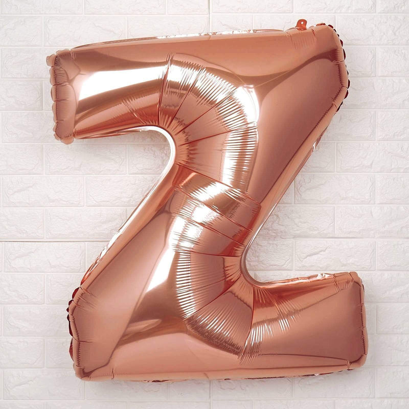 40" Mylar Foil Balloon - Rose Gold Letters