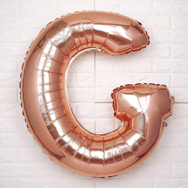 40" Mylar Foil Balloon - Rose Gold Letters