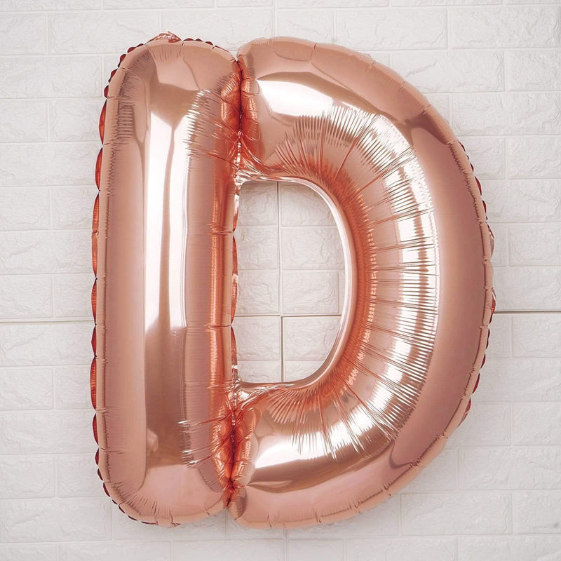40" Mylar Foil Balloon - Rose Gold Letters
