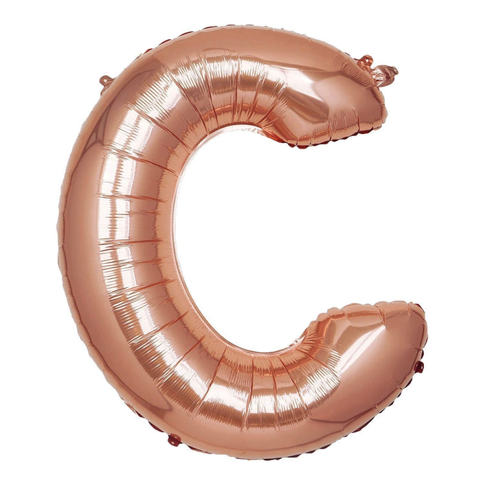 40" Mylar Foil Balloon - Rose Gold Letters BLOON_40RG_C