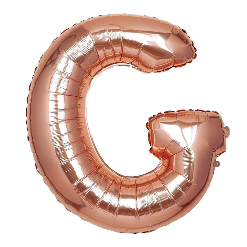 40" Mylar Foil Balloon - Rose Gold Letters BLOON_40RG_G