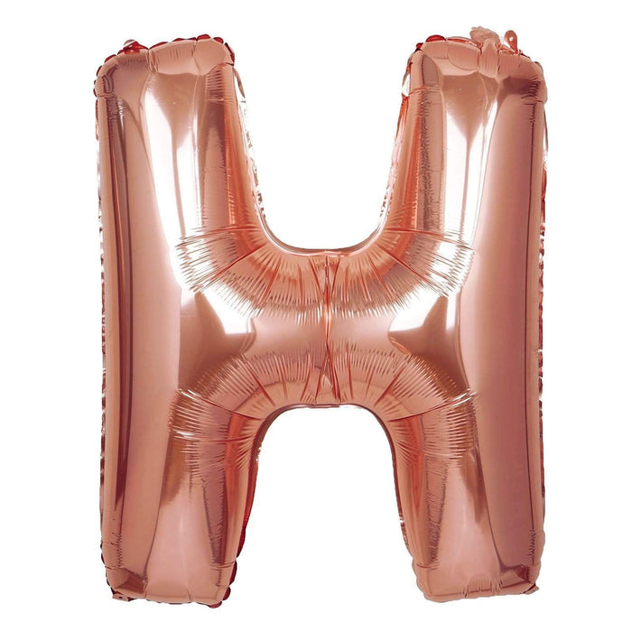 40" Mylar Foil Balloon - Rose Gold Letters BLOON_40RG_H