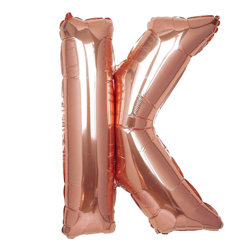 40" Mylar Foil Balloon - Rose Gold Letters BLOON_40RG_K