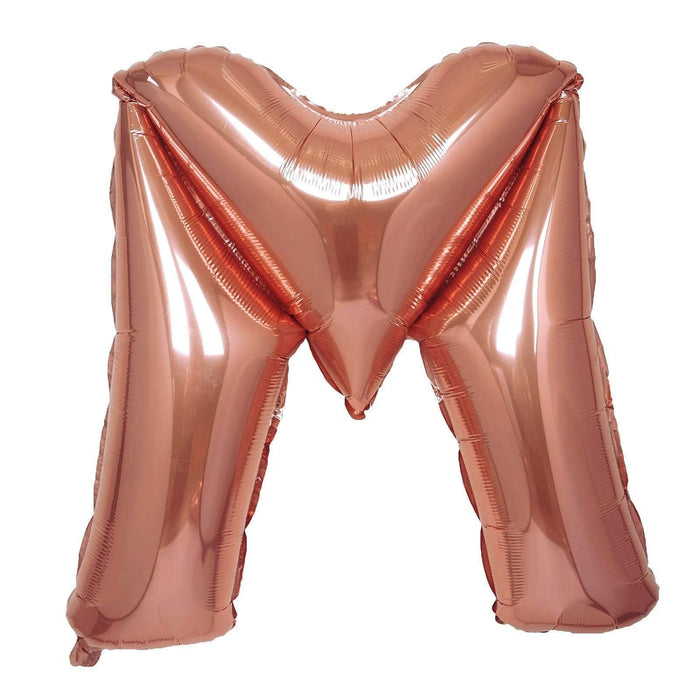 40" Mylar Foil Balloon - Rose Gold Letters BLOON_40RG_M