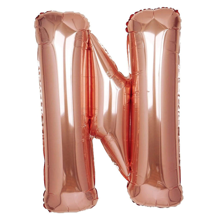 40" Mylar Foil Balloon - Rose Gold Letters BLOON_40RG_N