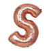 40" Mylar Foil Balloon - Rose Gold Letters BLOON_40RG_S