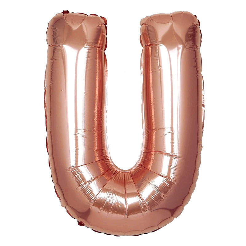 40" Mylar Foil Balloon - Rose Gold Letters BLOON_40RG_U