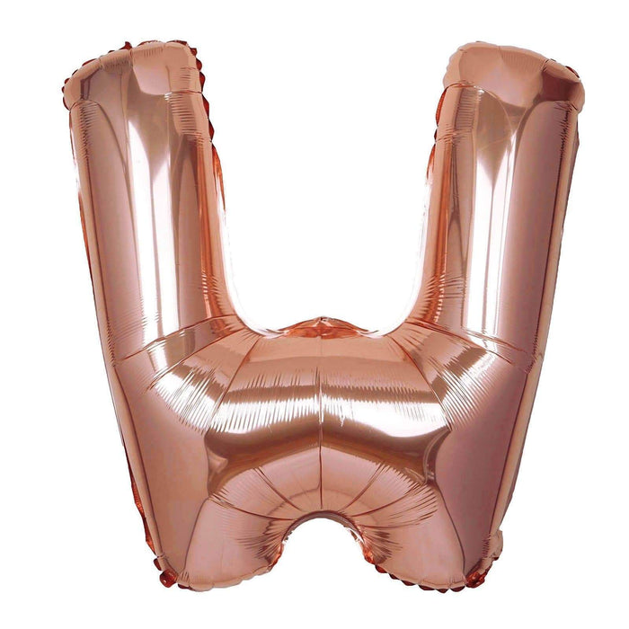 40" Mylar Foil Balloon - Rose Gold Letters BLOON_40RG_W