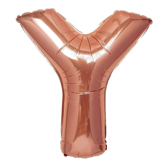40" Mylar Foil Balloon - Rose Gold Letters BLOON_40RG_Y