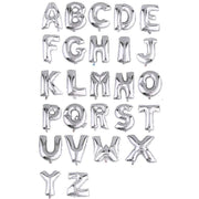 40" Mylar Foil Balloon - Silver Letters