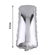 40" Mylar Foil Balloon - Silver Letters