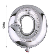40" Mylar Foil Balloon - Silver Letters