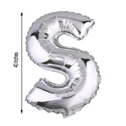 40" Mylar Foil Balloon - Silver Letters