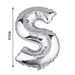40" Mylar Foil Balloon - Silver Letters