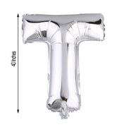 40" Mylar Foil Balloon - Silver Letters