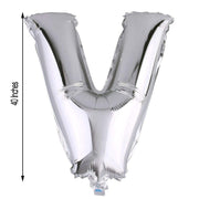 40" Mylar Foil Balloon - Silver Letters